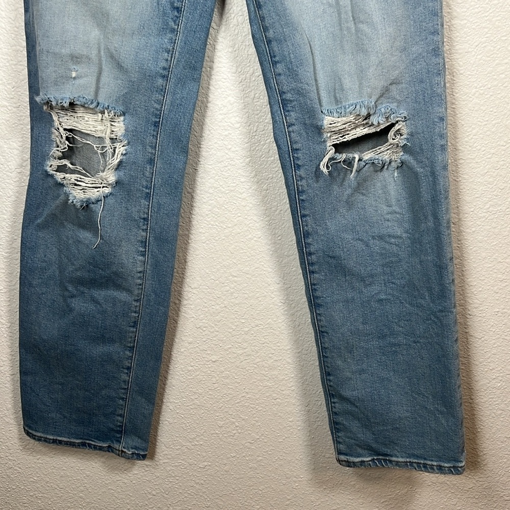 Madewell The Perfect Vintage Straight Jeans in Danby Wash Knee Rip Edition S24 - Picture 5 of 10